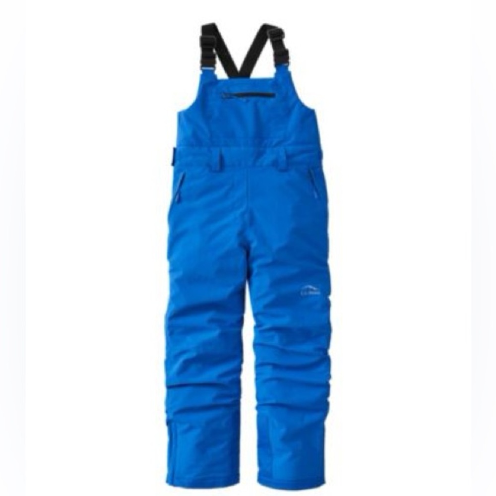 L.L. Bean Waterproof Wildcat Insulated Ski Bib Kids' 12 Blue